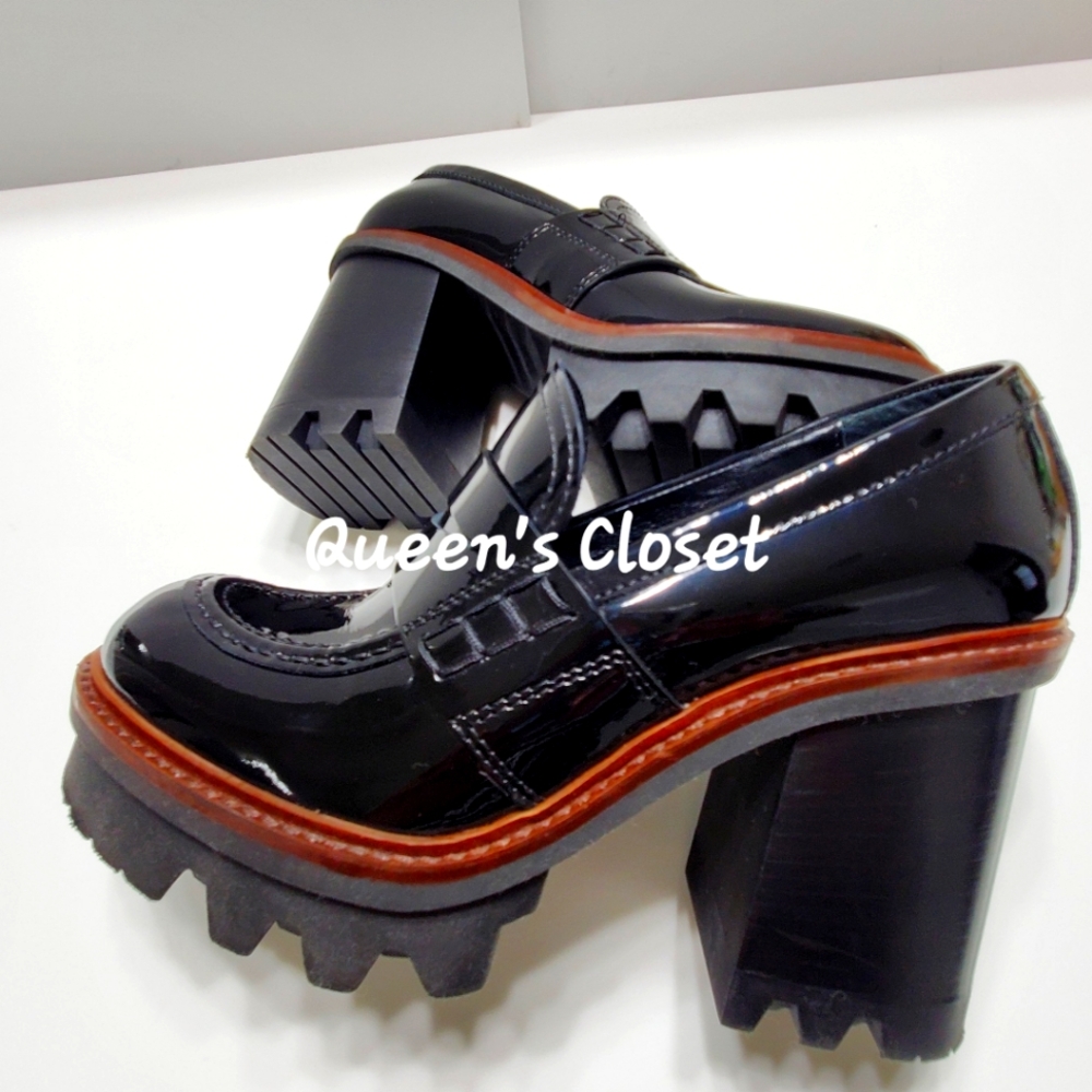 AGL Patent Leather Lugg Loafers|Size 9.5